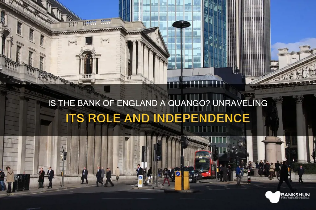 is the bank of england a quango