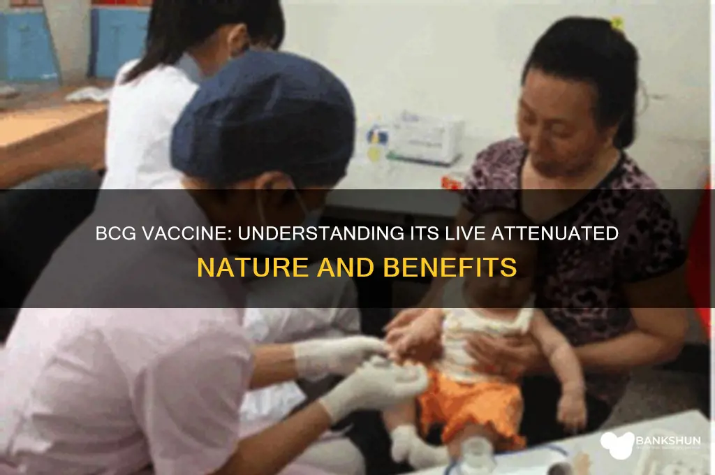 is the bcg vaccine a live vaccine