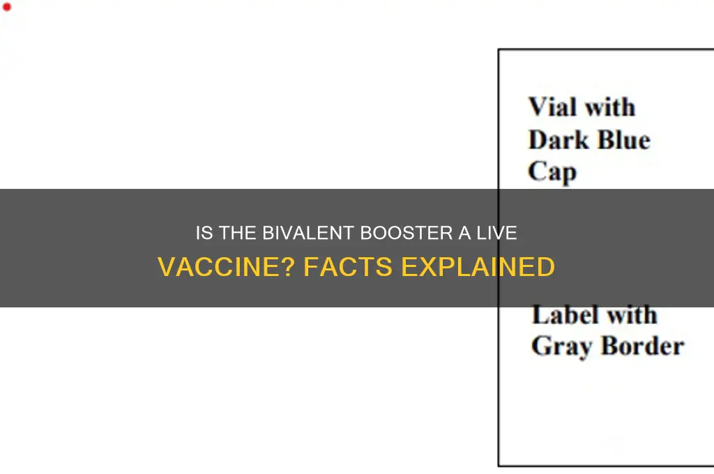 is the bivalent booster a live vaccine