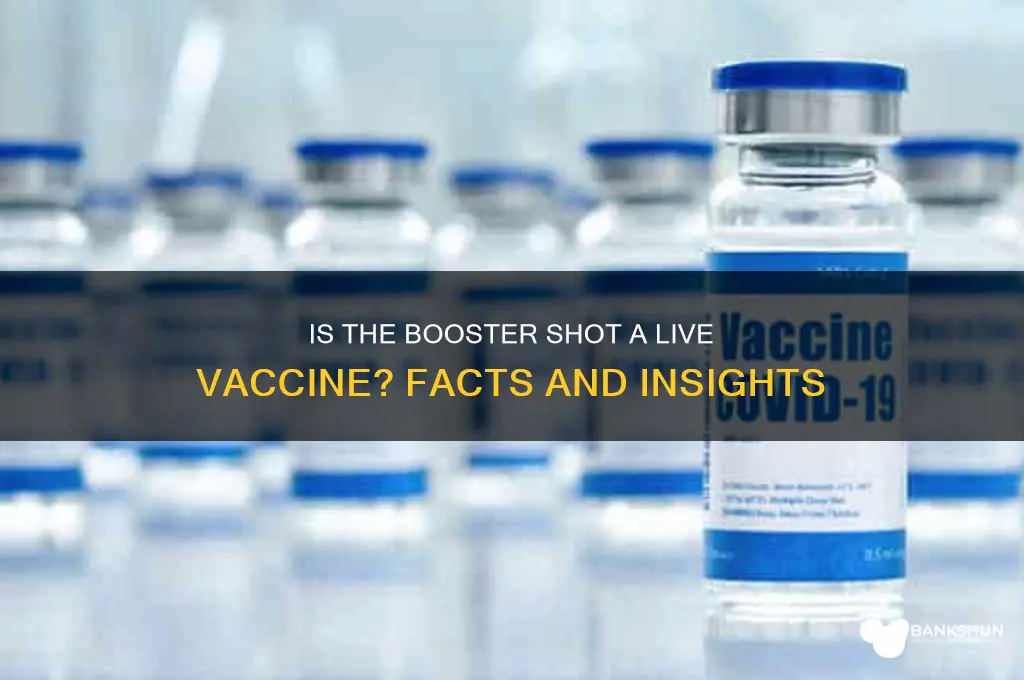is the booster shot a live vaccine