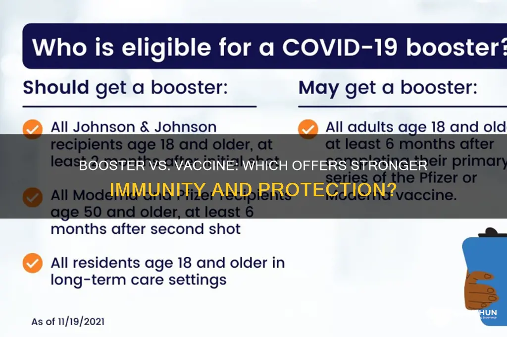 is the booster stronger than the vaccine