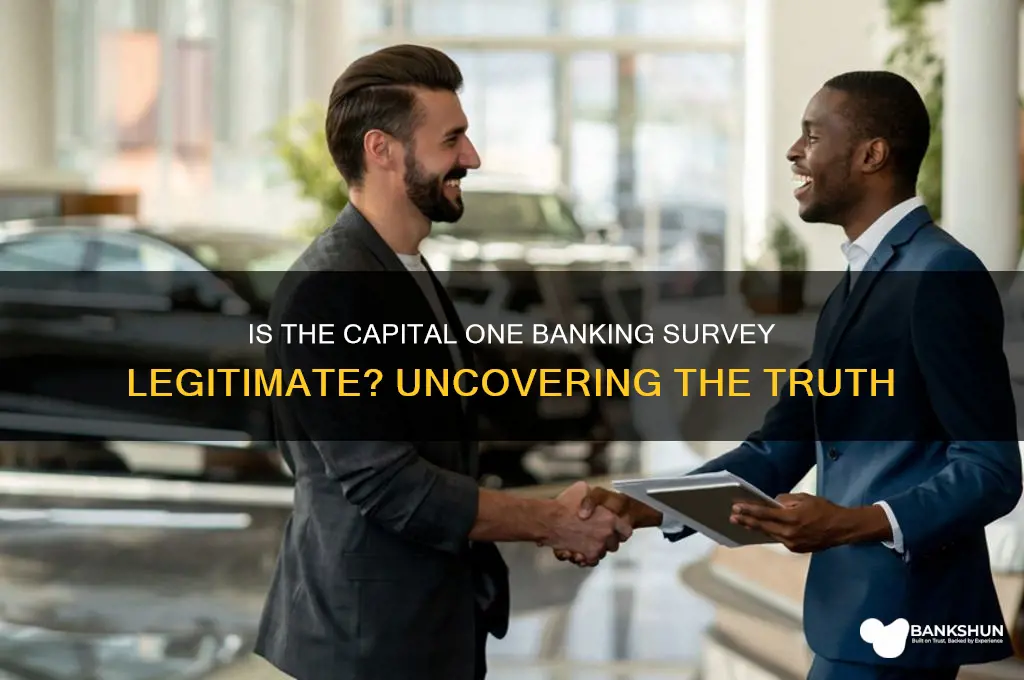 is the capital one banking survey legit
