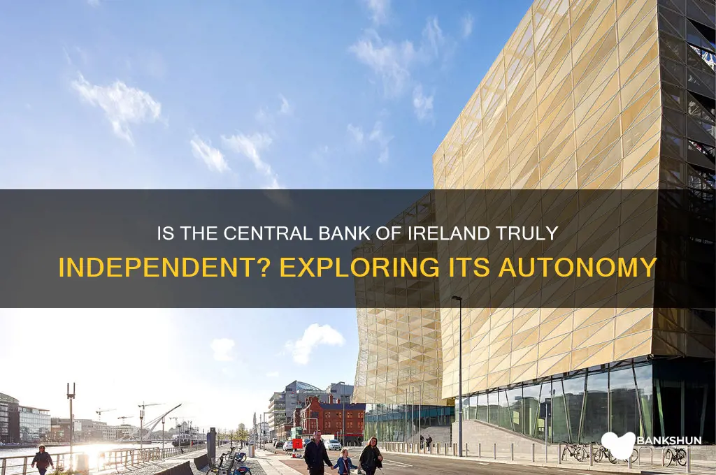 is the central bank of ireland independent