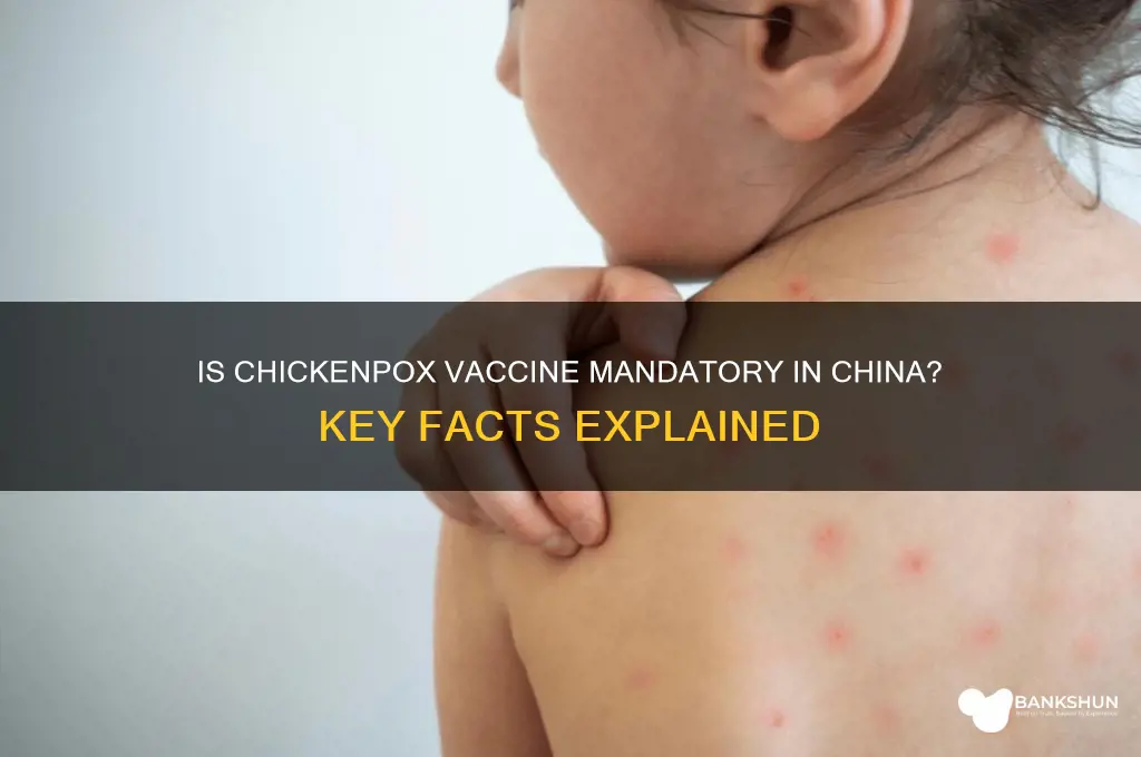 is the chickenpox vaccine mandatory in china