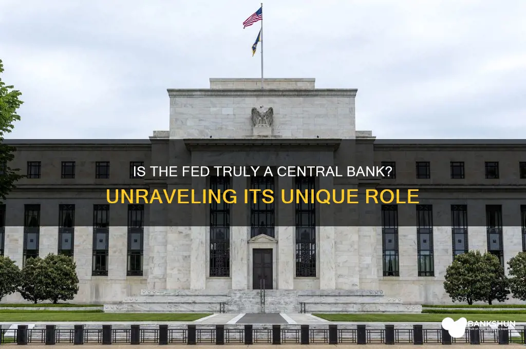 is the fed actually a central bank