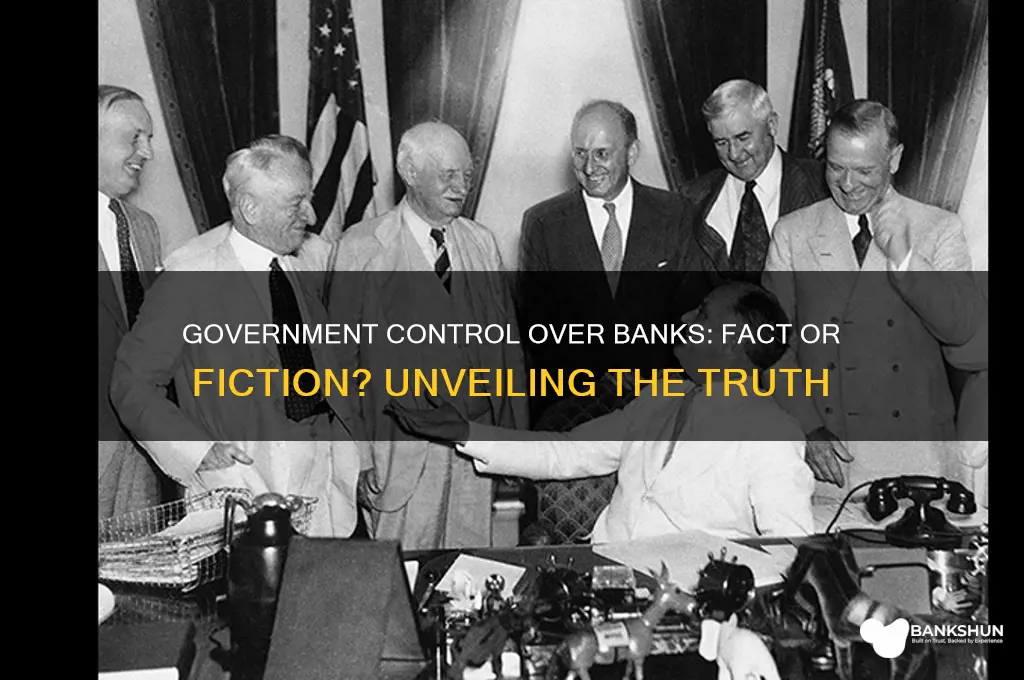 is the government taking over the banks