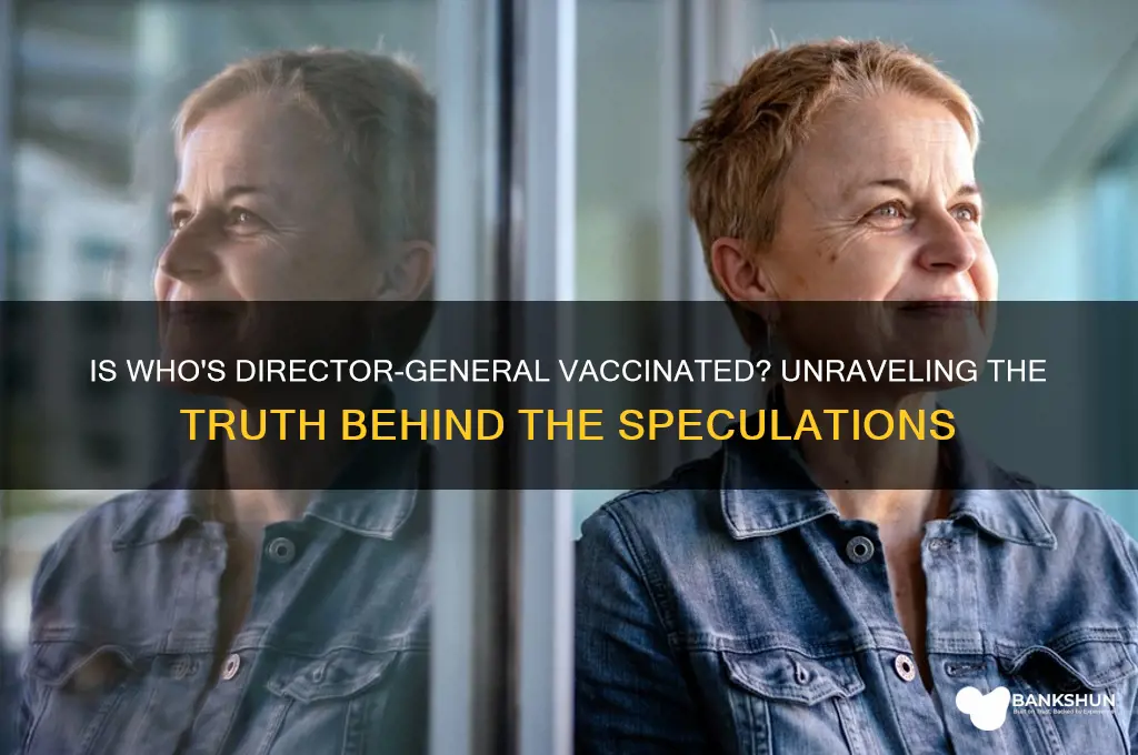 is the head of the who vaccinated