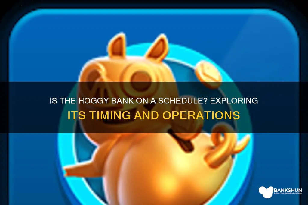 is the hoggy bank on a schedule