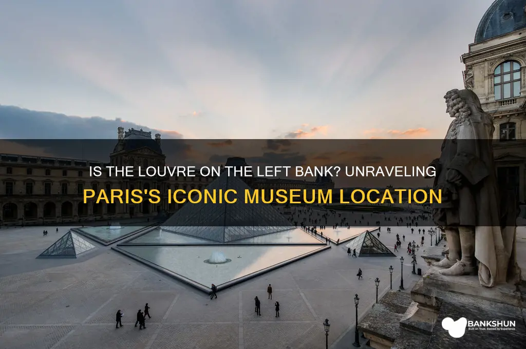is the louvre on the left bank