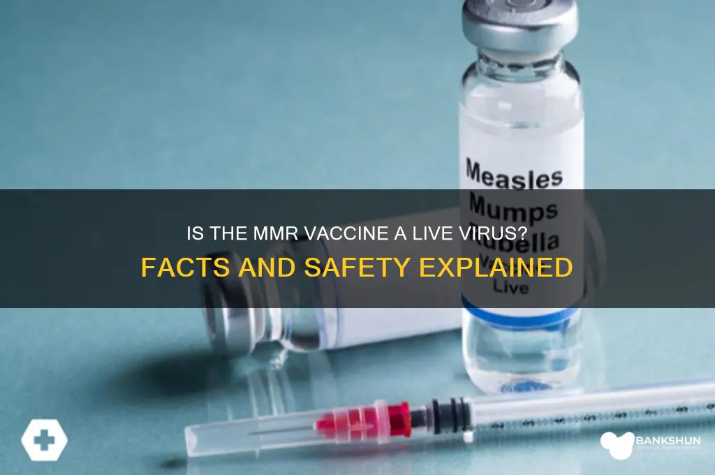 is the mmr a live virus vaccine
