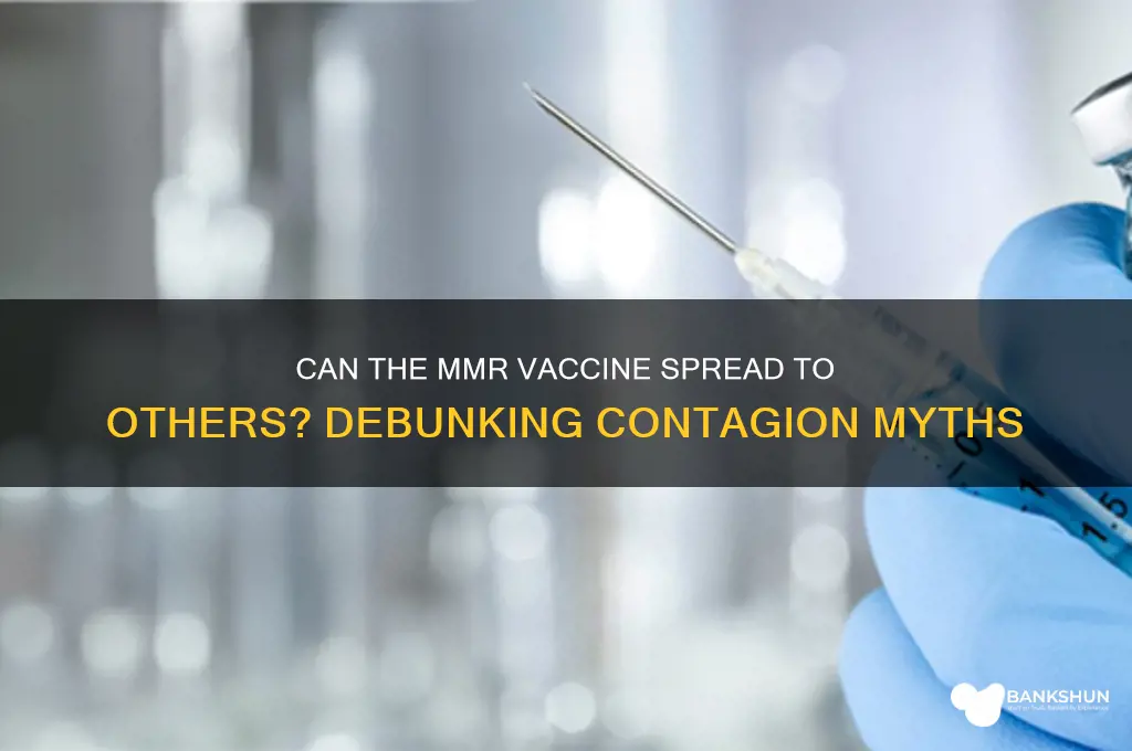 is the mmr vaccine contagious to others