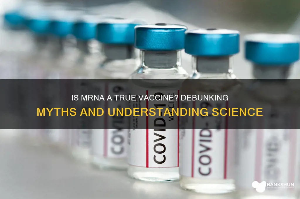 is the mrna vaccine actually a vaccine