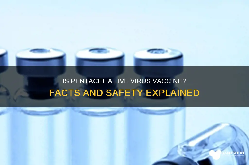 is the pentacel vaccine a live virys