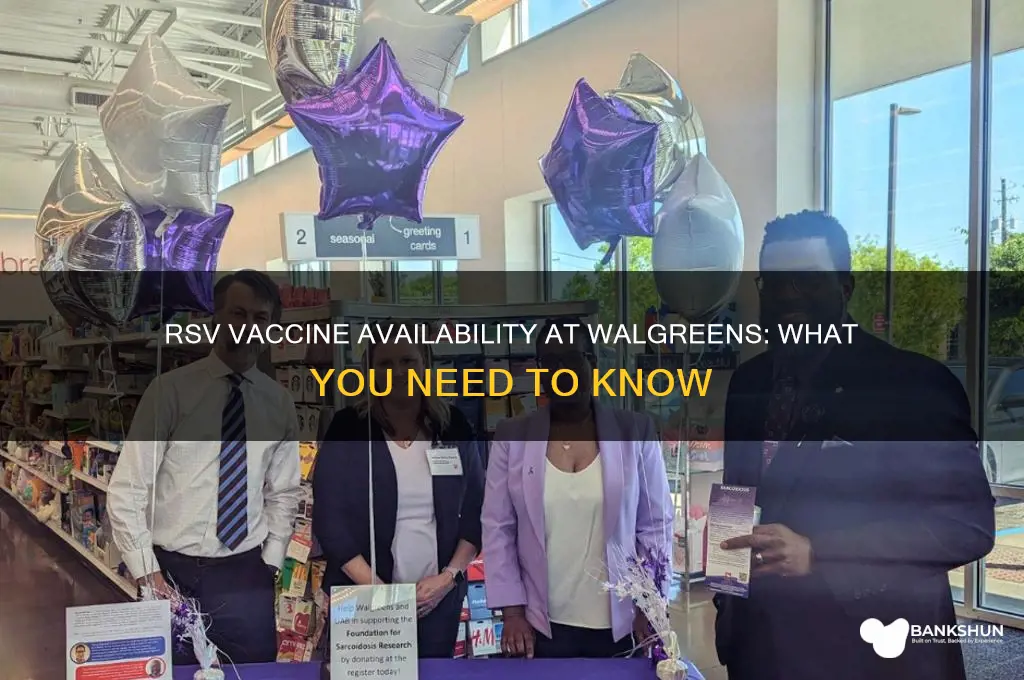 is the rsv vaccine available at walgreens