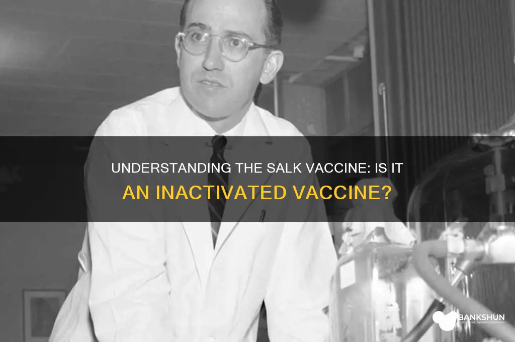 is the salk vaccine an inactivated vaccine