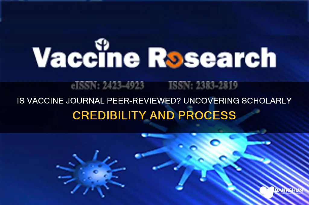 is the scholarly journal vaccine peer-reviewed