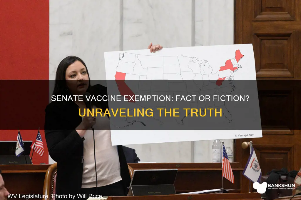 is the senate exempt from the vaccine