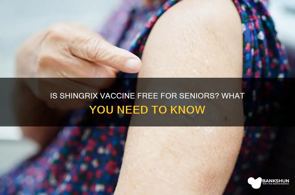 is the shingrix vaccine free for seniors