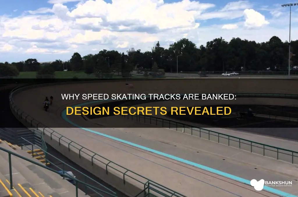 is the speed ice skating track banked