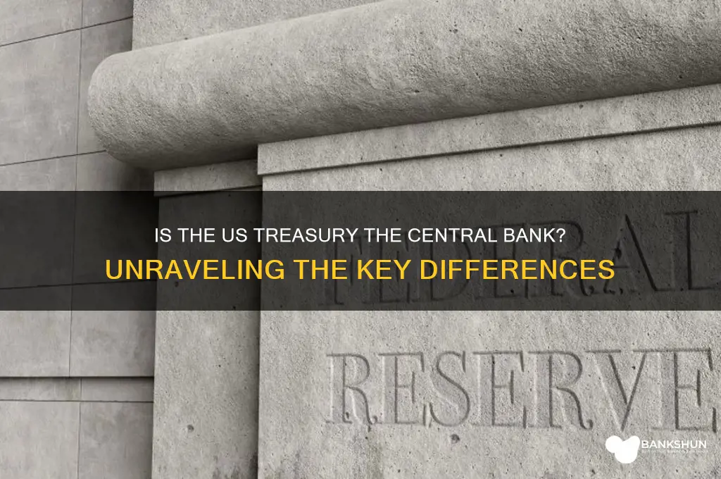 is the us treasury the central bank