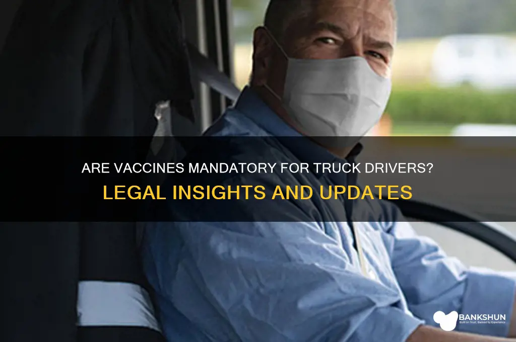 is the vaccine mandatory for truck drivers