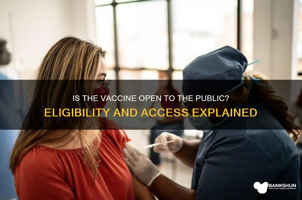 is the vaccine open to the public