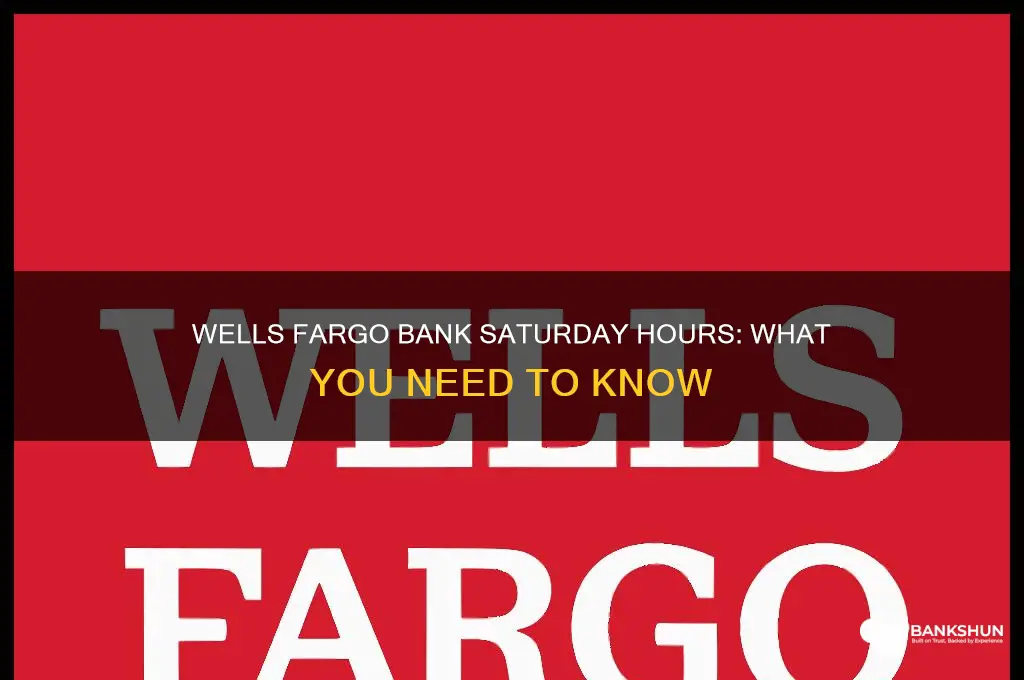is the wells fargo bank on saturday