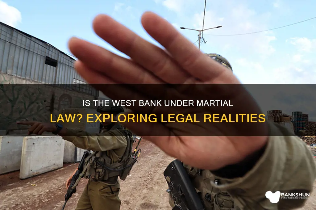 is the west bank under martial law