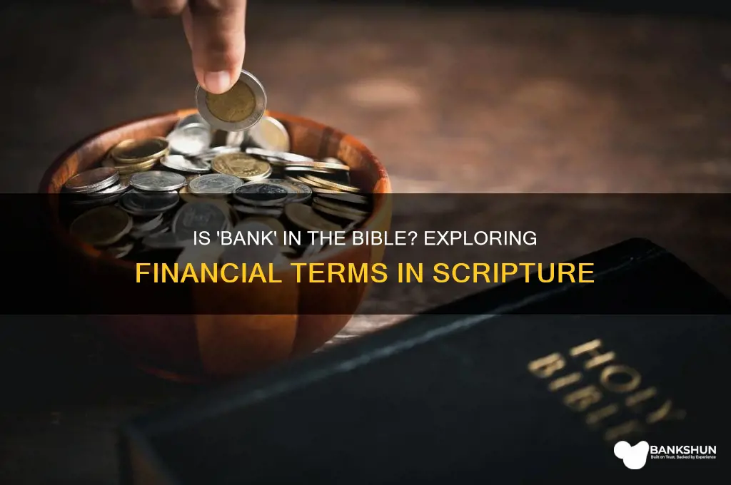is the word bank in the bible