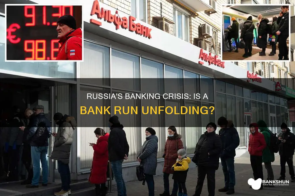 is there a bank run in russia