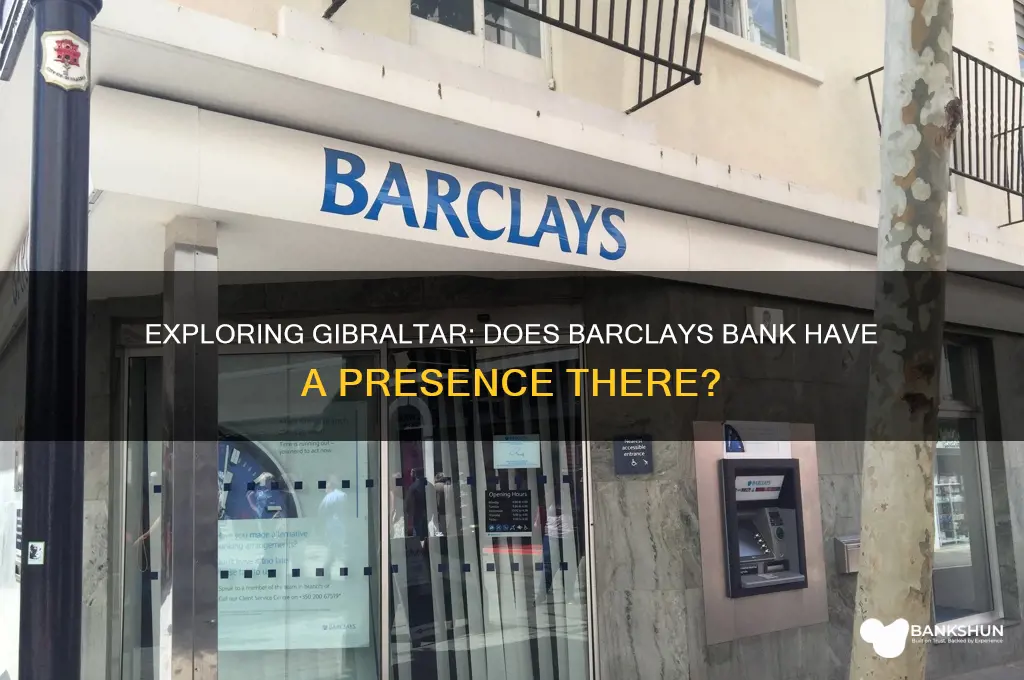 is there a barclays bank in gibraltar
