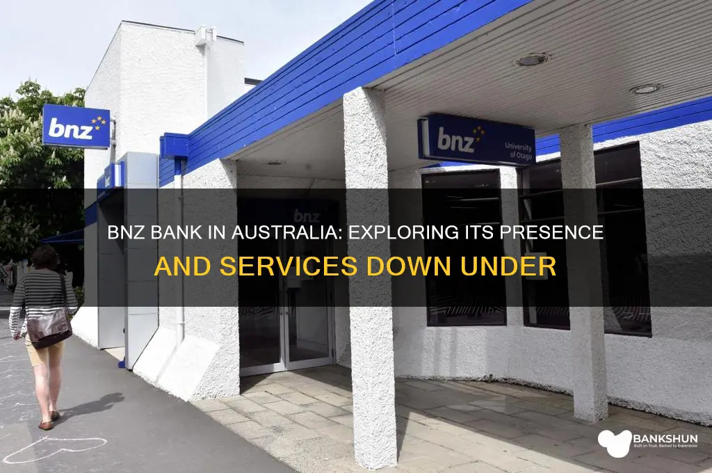 is there a bnz bank in australia