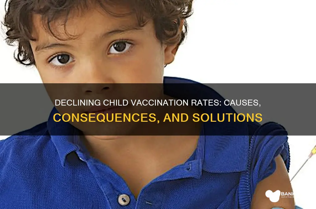 is there a decline in children vaccination