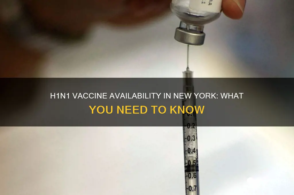 is there a h1n1 vaccine in ny