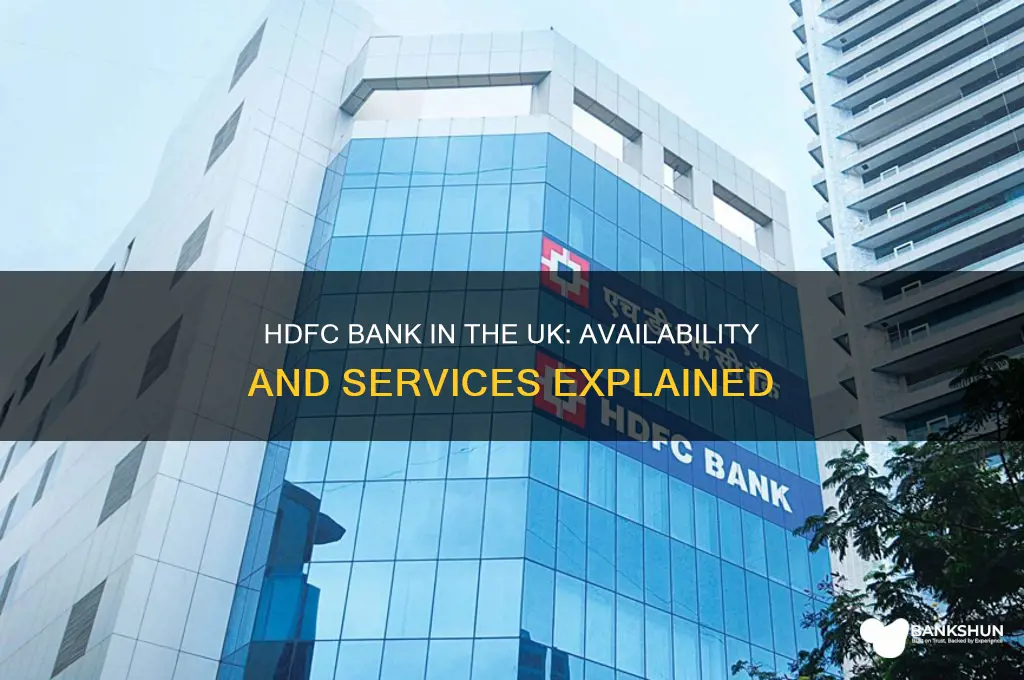 is there a hdfc bank in uk