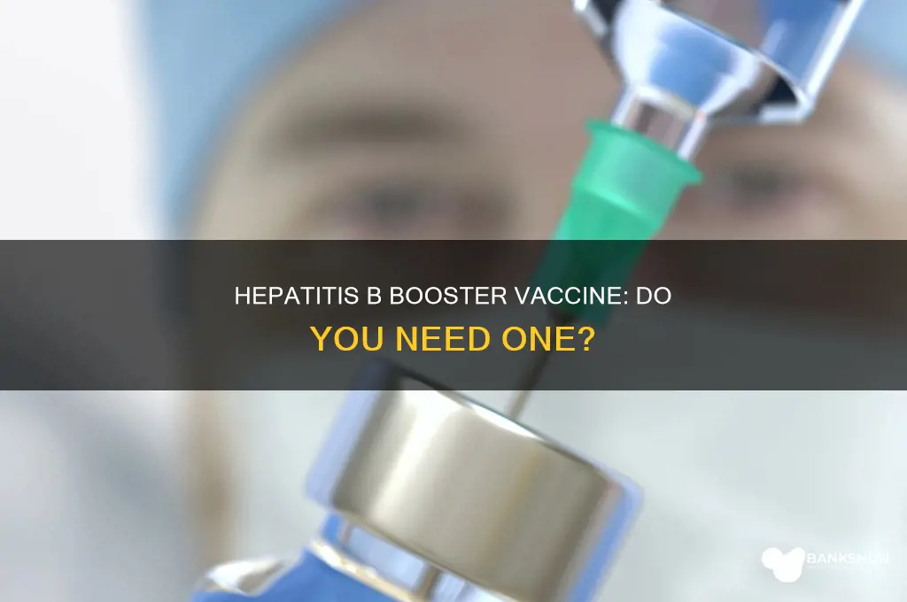 is there a hep b booster vaccine