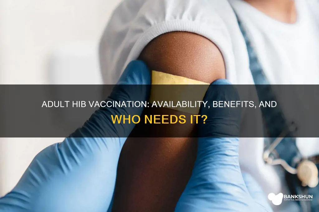 is there a hib vaccine for adults