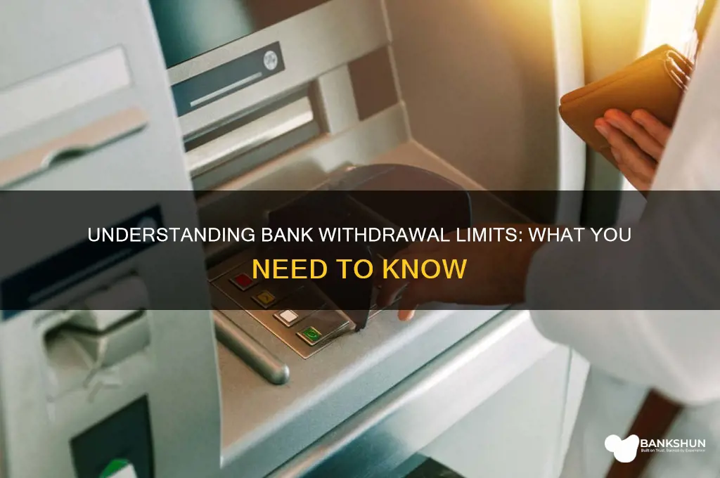 is there a limit on bank withdrawals