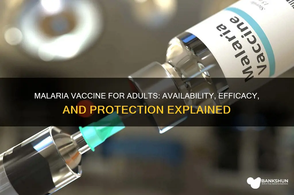 is there a malaria vaccine for adults