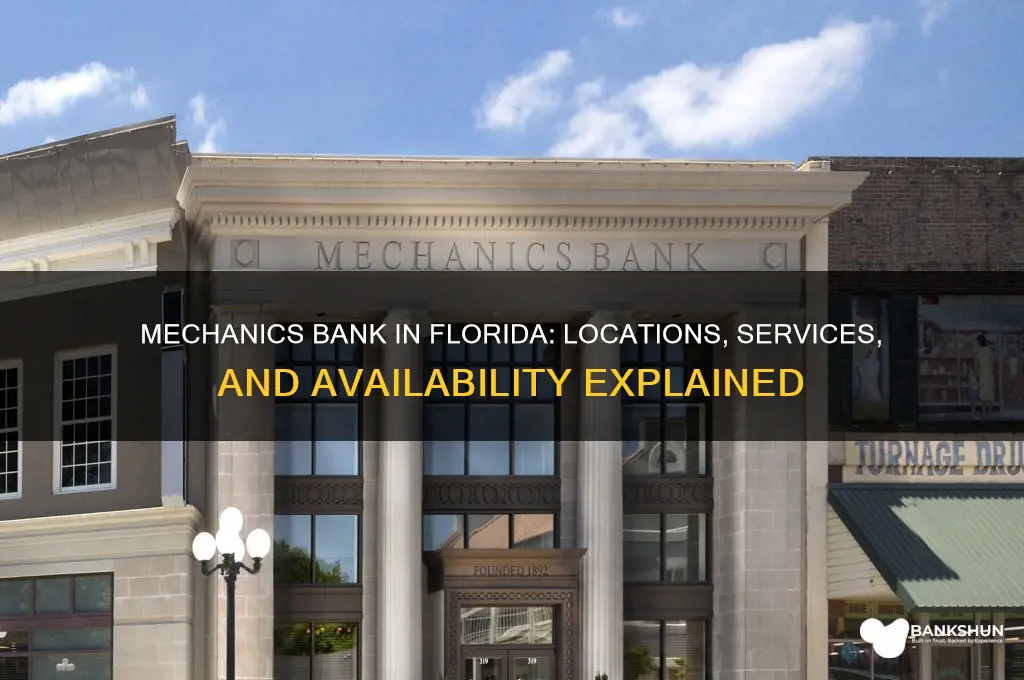 is there a mechanics bank in florida