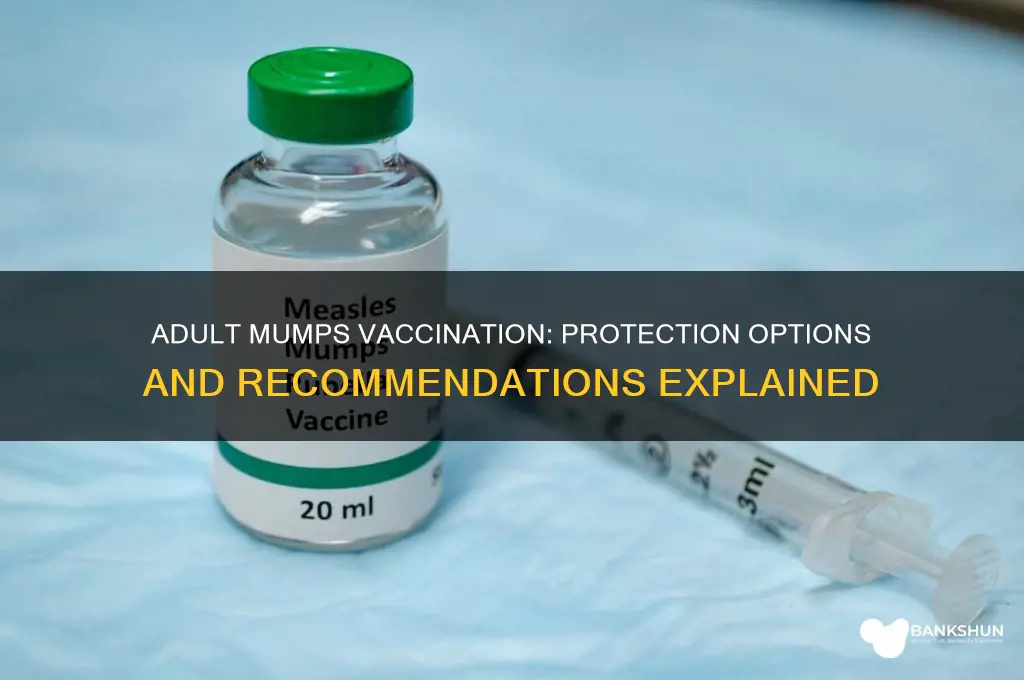 is there a mumps vaccine for adults