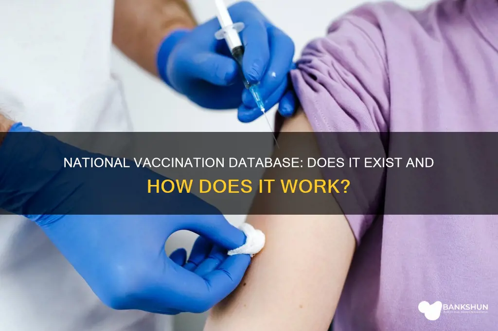 is there a national database for vaccinations