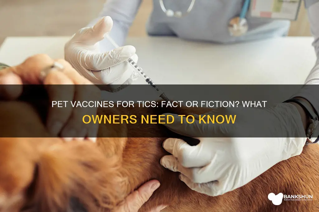 is there a pet vaccine for tics