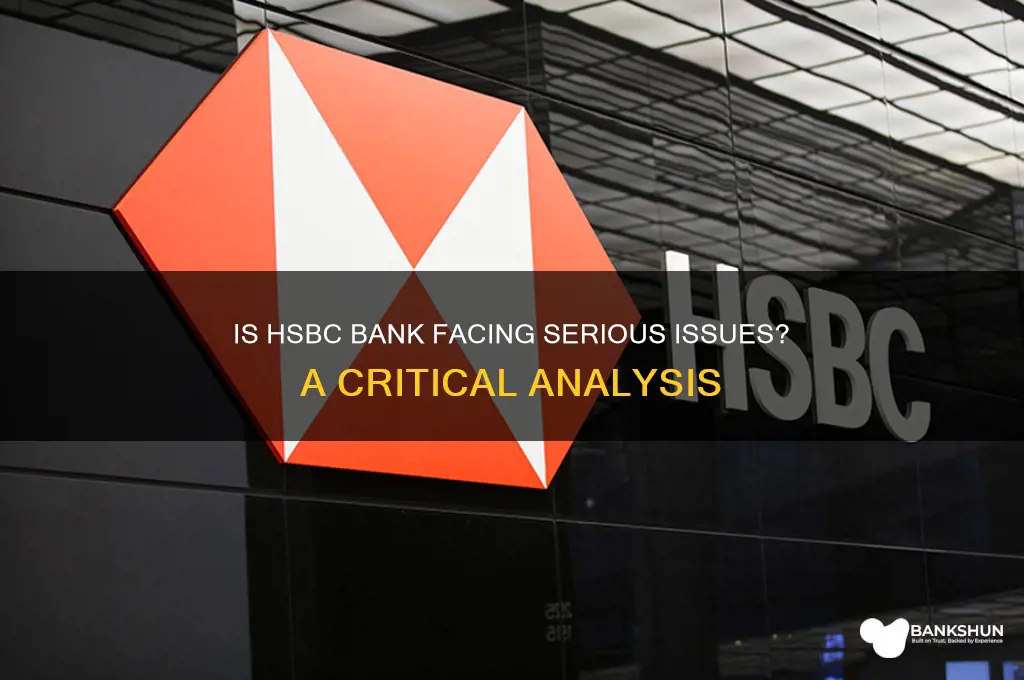 is there a problem with hsbc bank