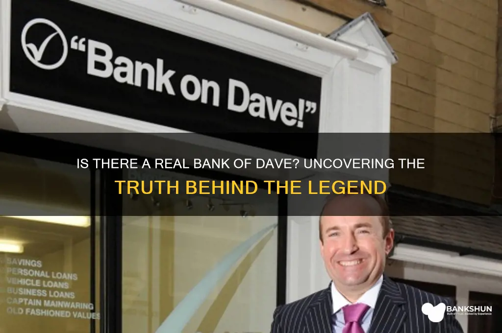 is there a real bank of dave