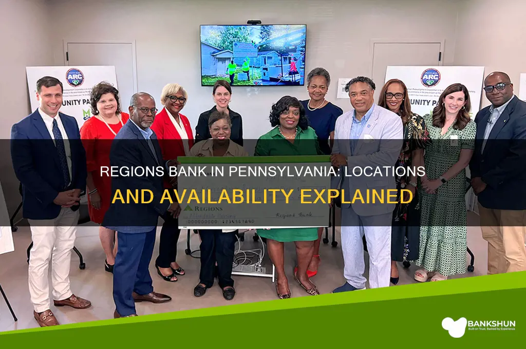 is there a regions bank in pennsylvania