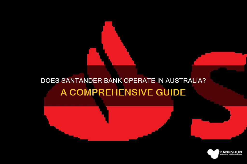 is there a santander bank in australia