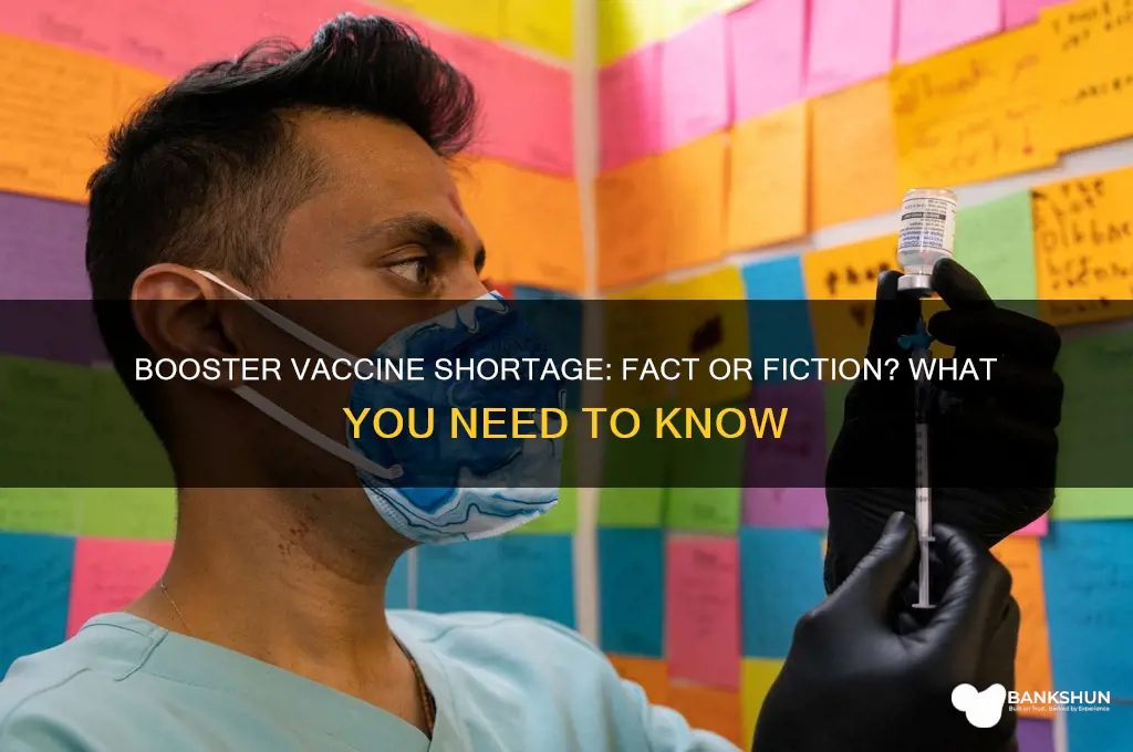 is there a shortage of booster vaccine