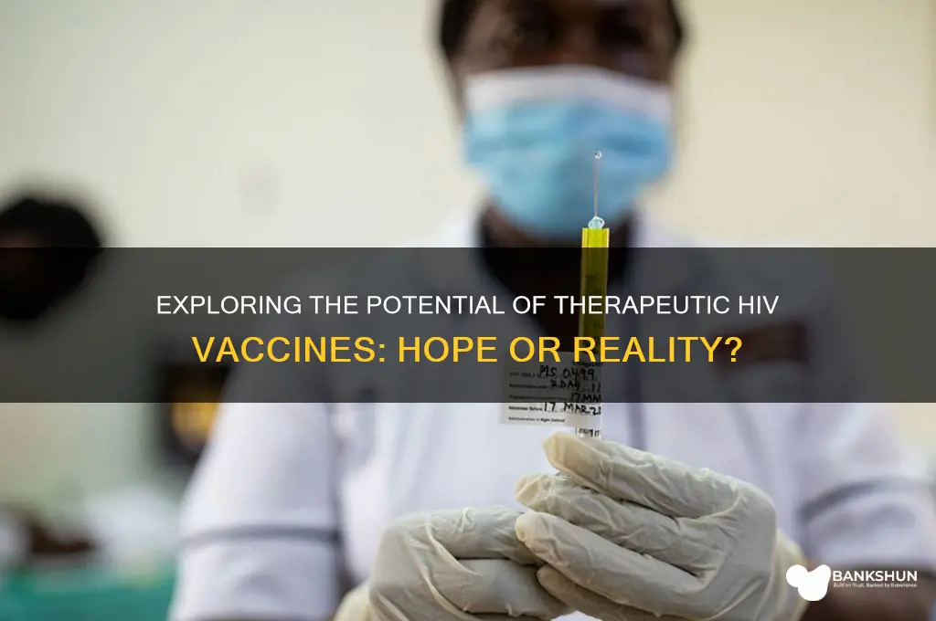 is there a therapeutic vaccine for hiv