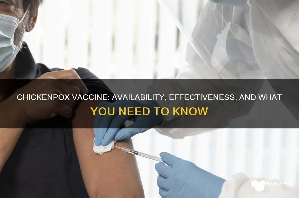 is there a vaccine available for chickenpox